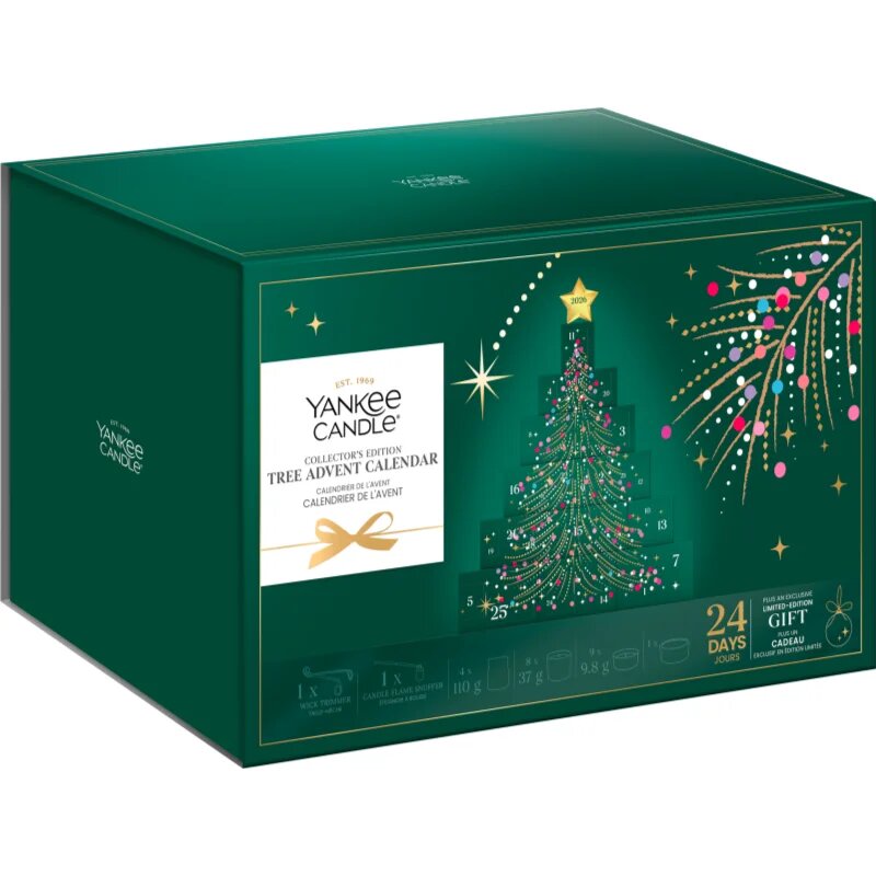 Yankee Candle Christmas Collection 2026 Collector's Edition Tree Advent Calendar adventni koledar zbirateljska edicija