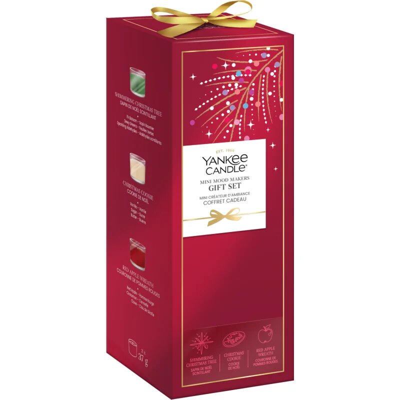 Yankee Candle Christmas Collection 2026 Mini Mood Makers božični darilni set 3x37 g