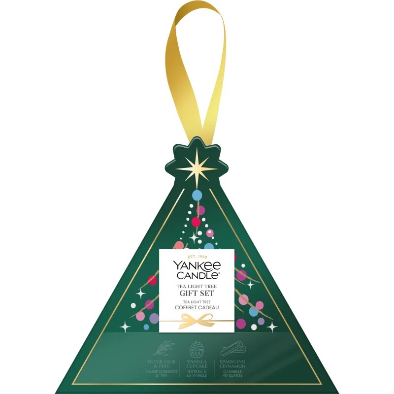 Yankee Candle Christmas Collection 2026 Tea Light Tree božični darilni set 4 kos