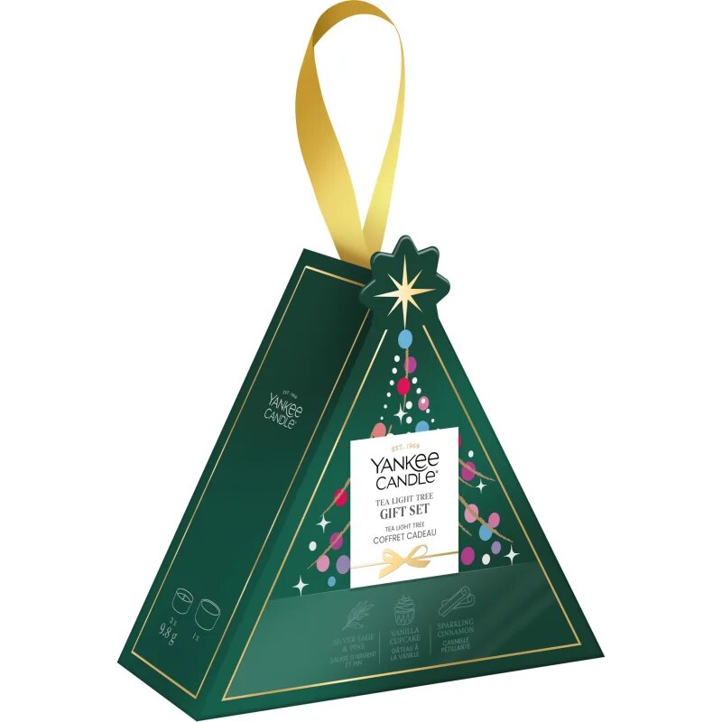 Yankee Candle Christmas Collection 2026 Tea Light Tree božični darilni set 4 kos