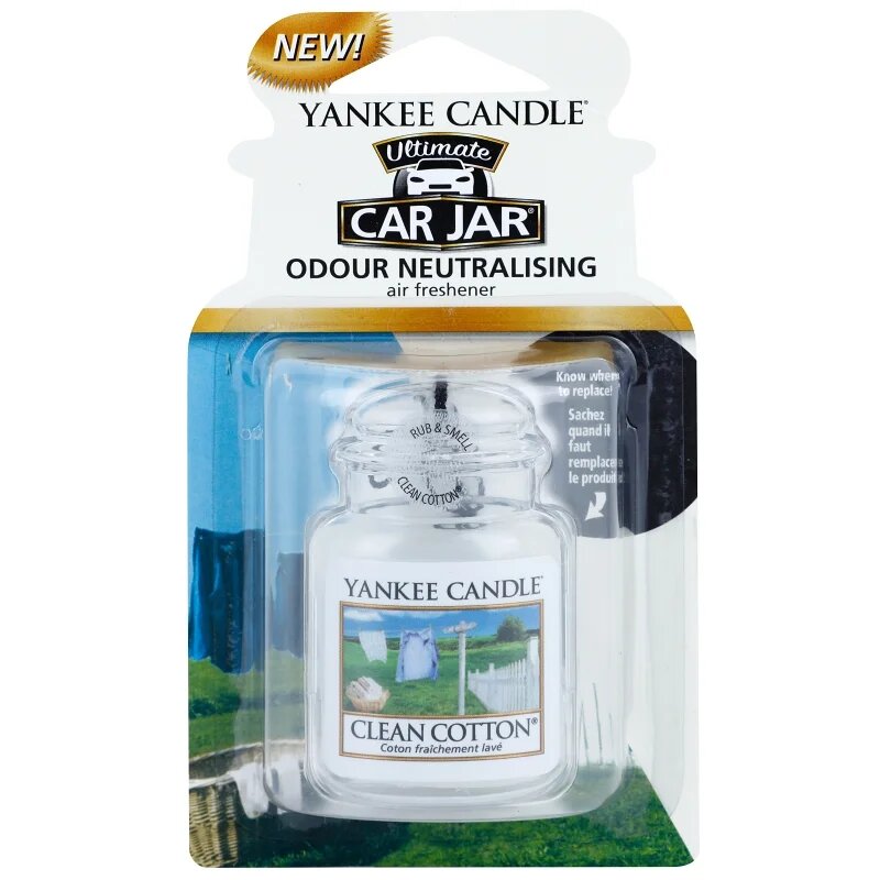 Yankee Candle Clean Cotton dišava za avto za obešanje 1 kos
