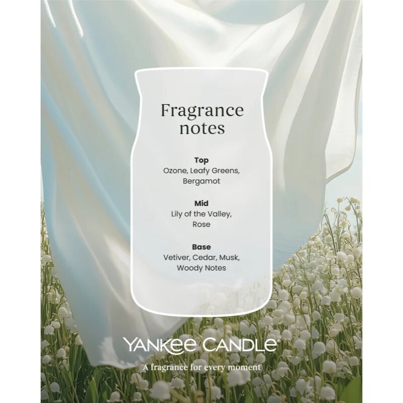 Yankee Candle Clean Cotton dišeča sveča Signature 368 g