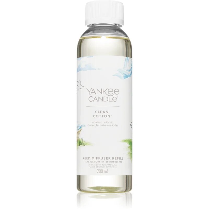 Yankee Candle Clean Cotton nadomestno polnilo za aroma difuzor 200 ml