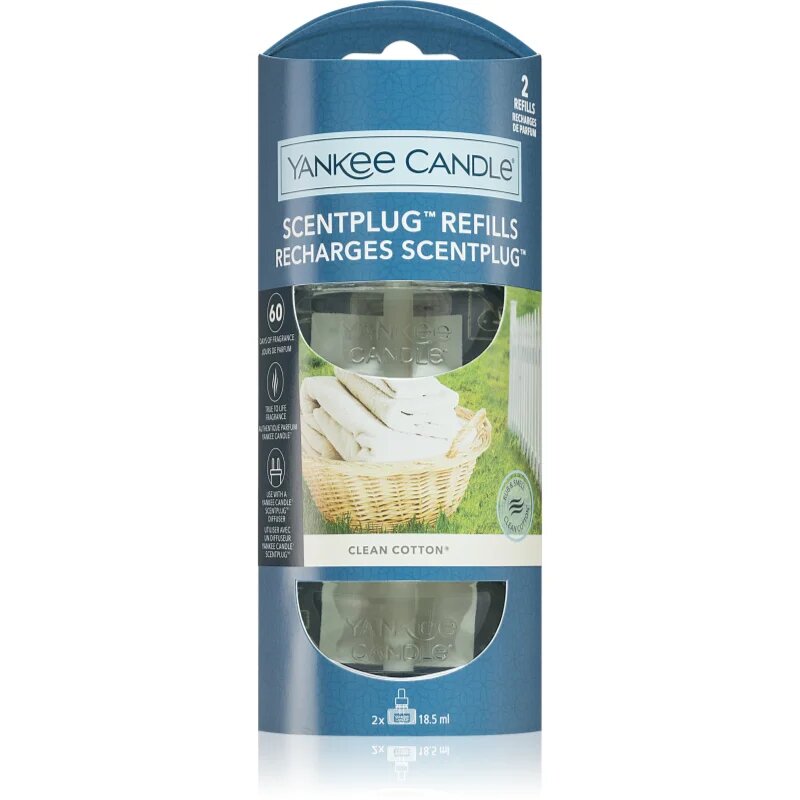 Yankee Candle Clean Cotton polnilo za aroma difuzor 2x18.5 ml
