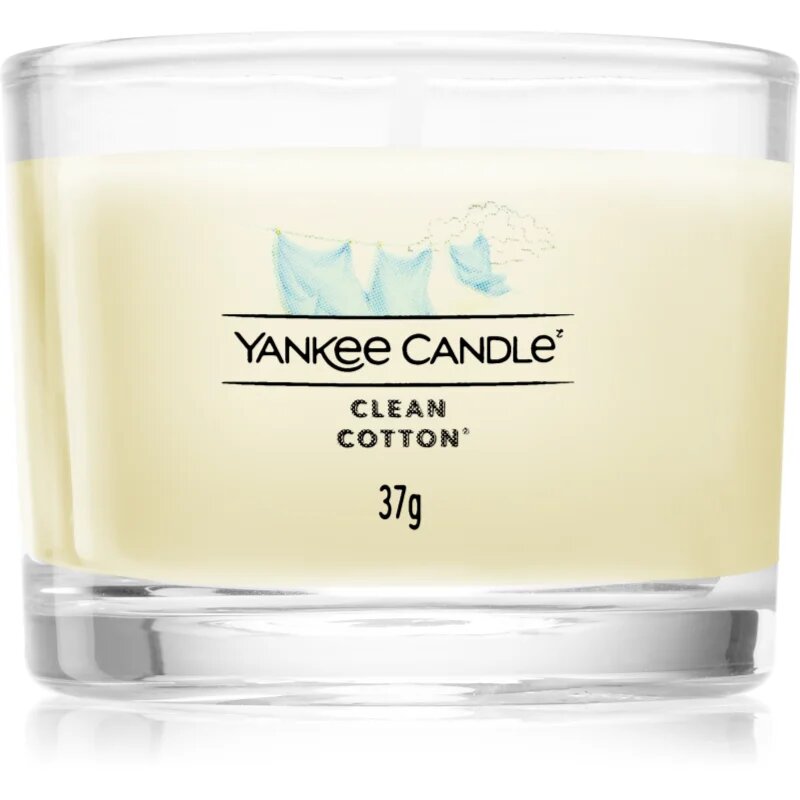 Yankee Candle Clean Cotton votivna sveča glass 37 g