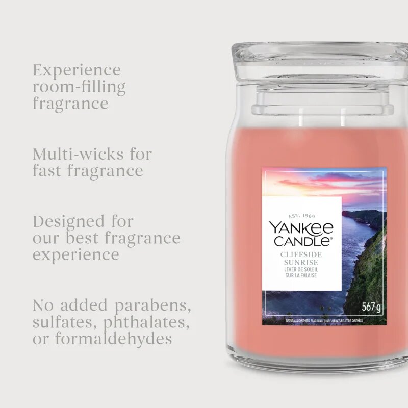 Yankee Candle Cliffside Sunrise dišeča sveča 567 g
