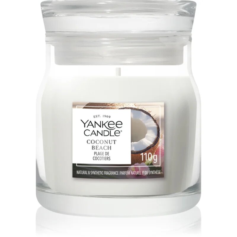 Yankee Candle Coconut Beach dišeča sveča Signature 110 g
