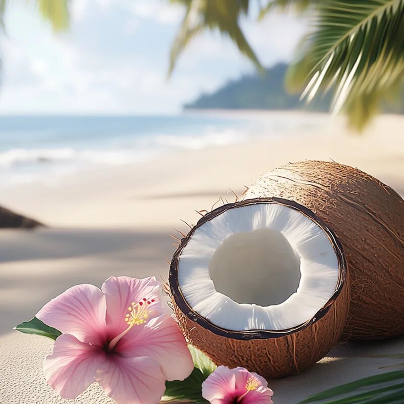 Yankee Candle Coconut Beach dišeča sveča Signature 110 g