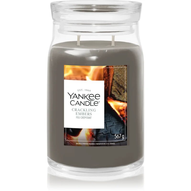 Yankee Candle Crackling Embers dišeča sveča 567 g
