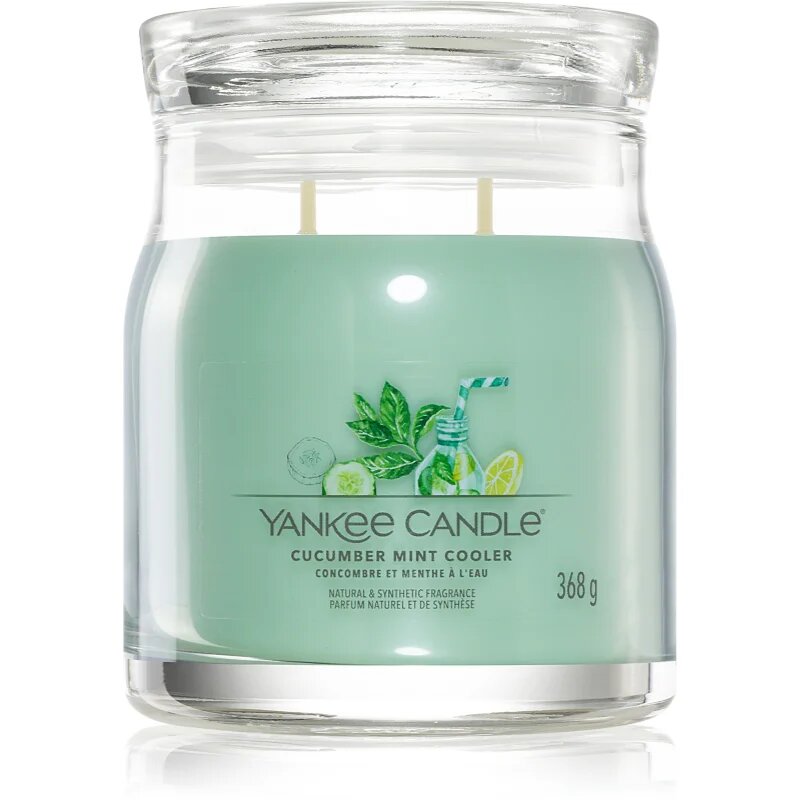 Yankee Candle Cucumber Mint Cooler dišeča sveča Signature 368 g