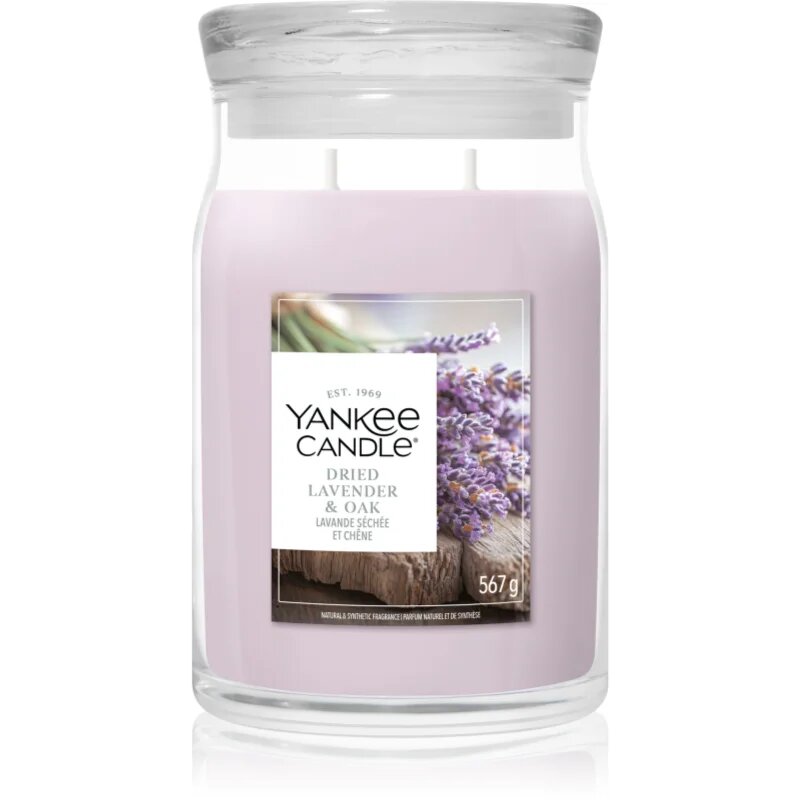 Yankee Candle Dried Lavender & Oak dišeča sveča 567 g