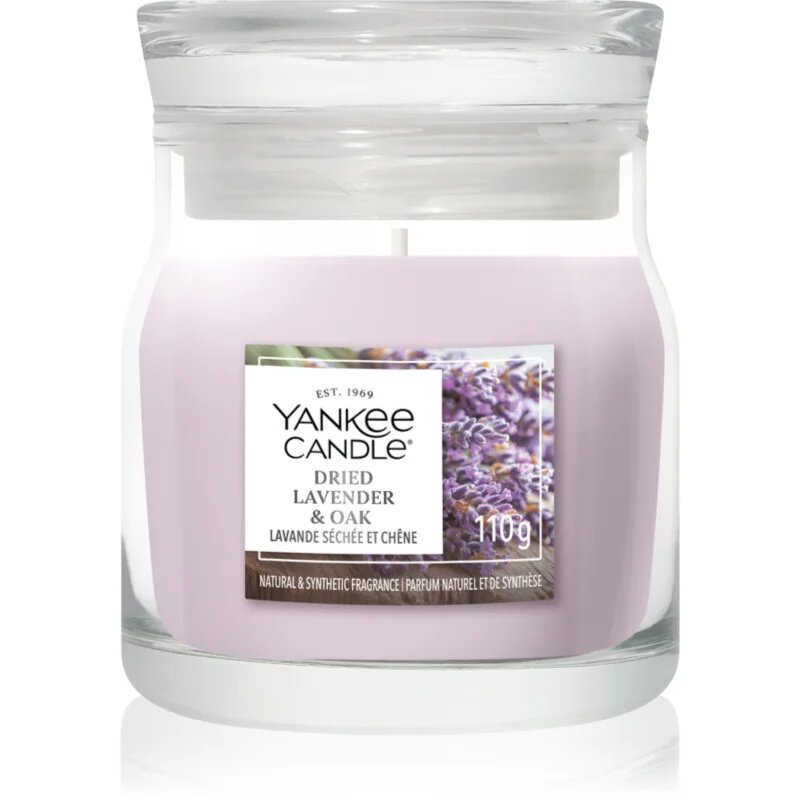 Yankee Candle Dried Lavender & Oak dišeča sveča Signature 110 g