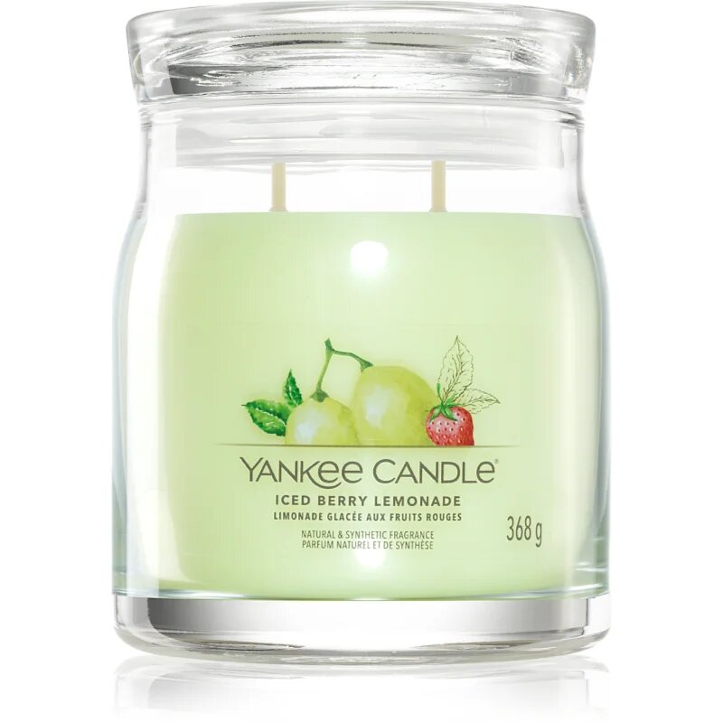 Yankee Candle Iced Berry Lemonade dišeča sveča Signature 368 g