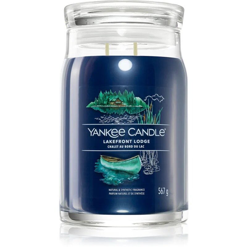 Yankee Candle Lakefront Lodge dišeča sveča Signature 567 g