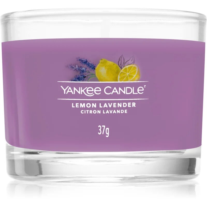 Yankee Candle Lemon Lavender votivna sveča glass 37 g