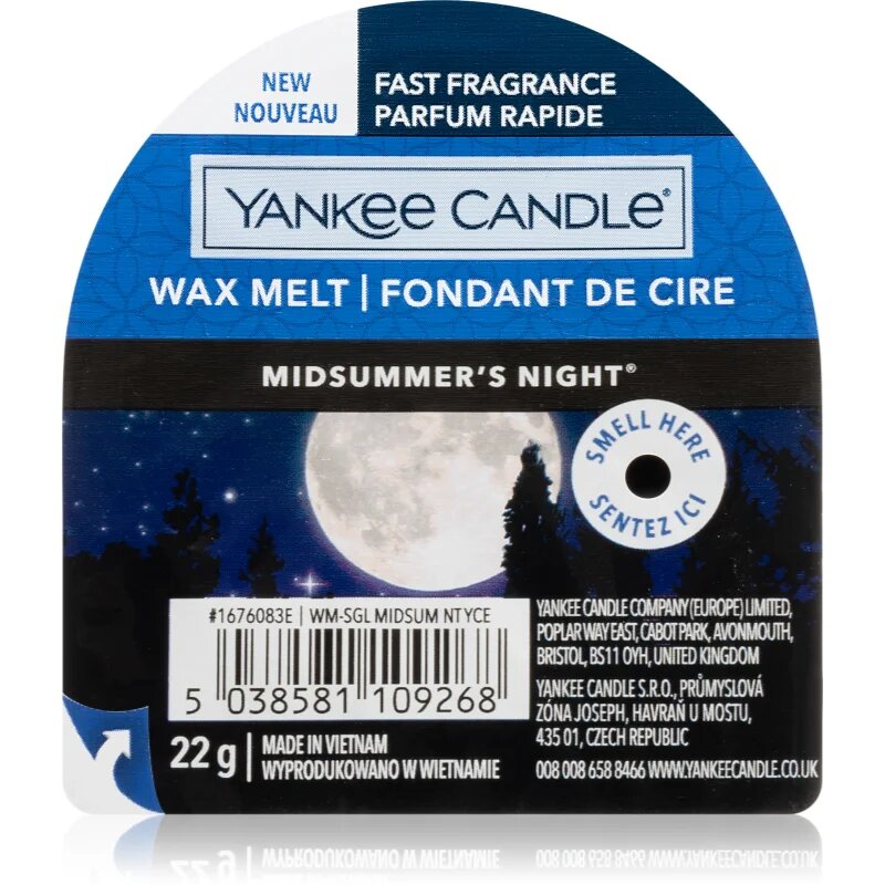Yankee Candle Midsummer's Night vosek za aroma lučko 22 g
