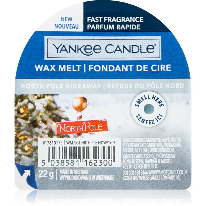 Yankee Candle North Pole Hideaway vosek za aroma lučko 22 g