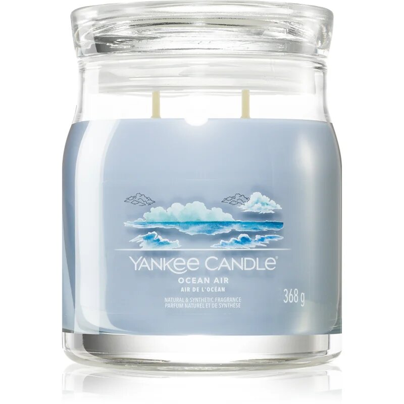 Yankee Candle Ocean Air dišeča sveča Signature 368 g