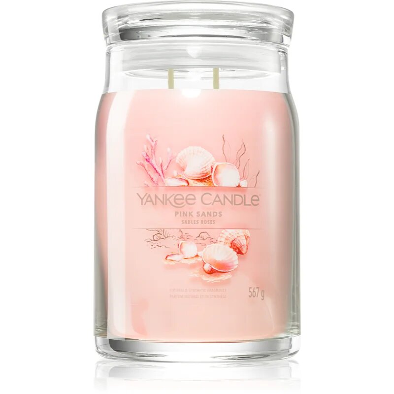 Yankee Candle Pink Sands dišeča sveča Signature 567 g