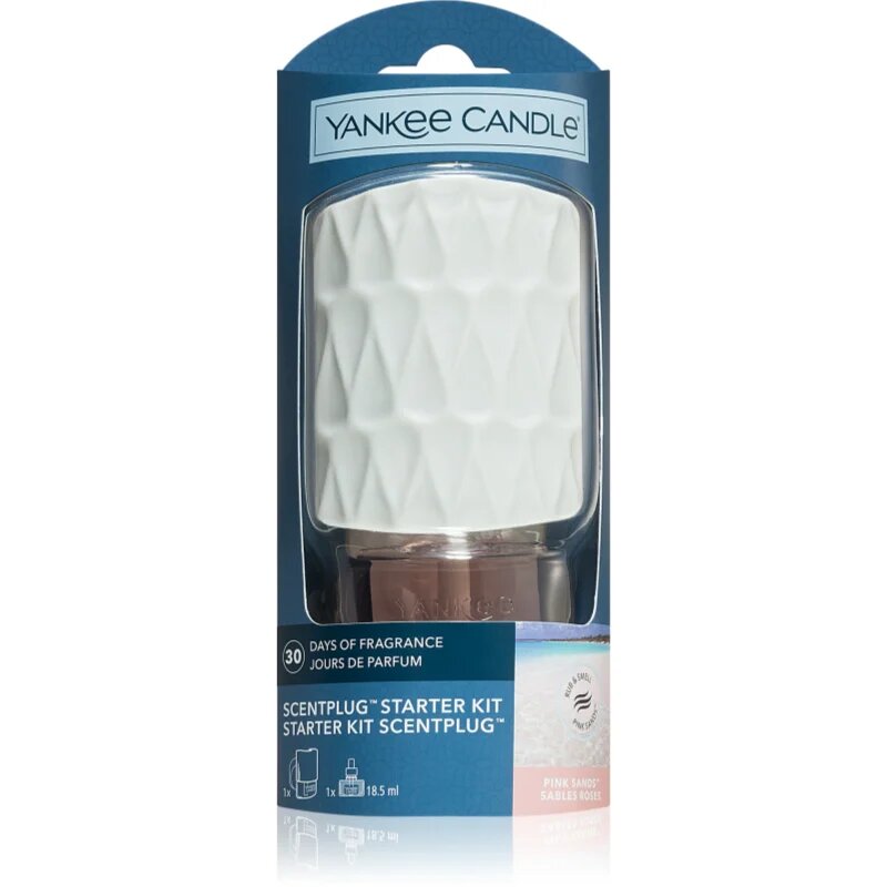 Yankee Candle Pink Sands električni difuzor + nadomestno polnilo 1 kos