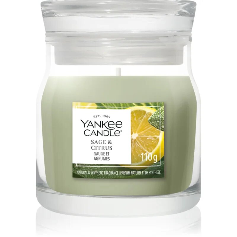 Yankee Candle Sage & Citrus dišeča sveča Signature 110 g