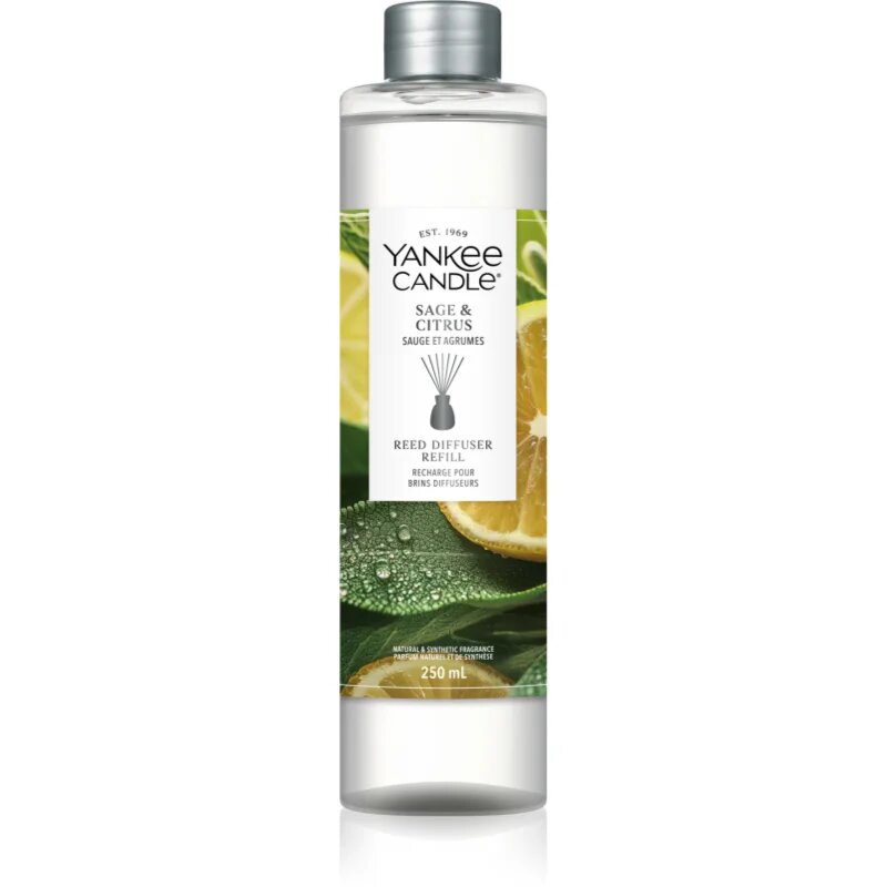 Yankee Candle Sage & Citrus nadomestno polnilo za aroma difuzor 250 ml