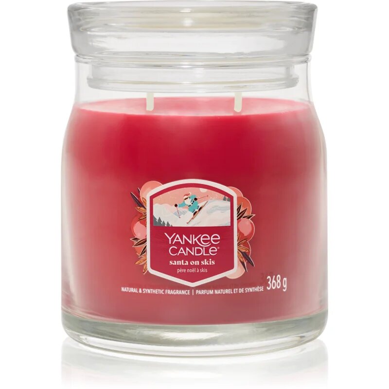 Yankee Candle Santa On Skis dišeča sveča 368 g