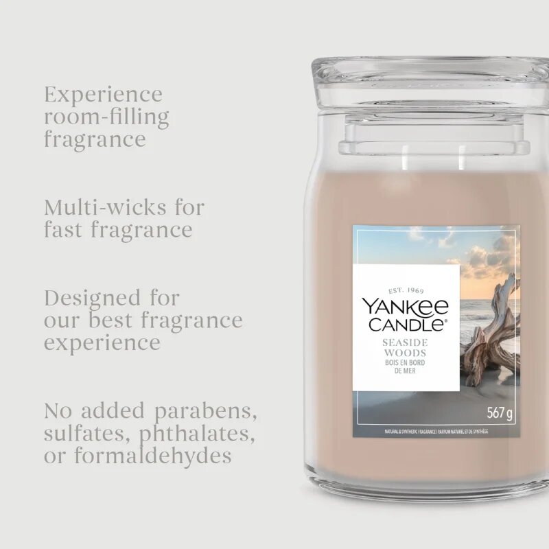 Yankee Candle Seaside Woods dišeča sveča 567 g