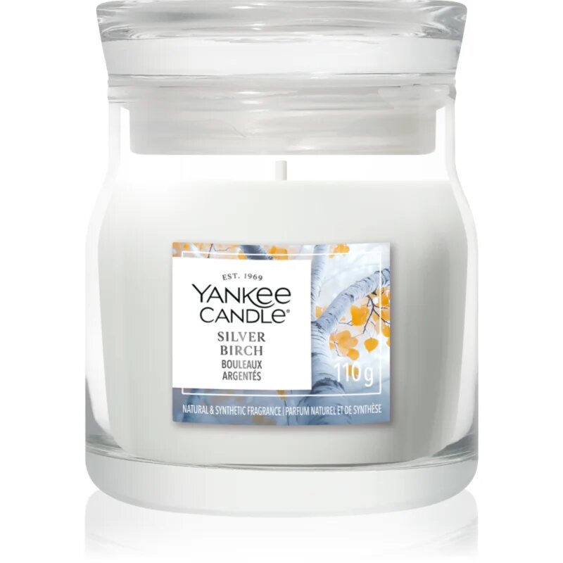 Yankee Candle Silver Birch dišeča sveča Signature 110 g