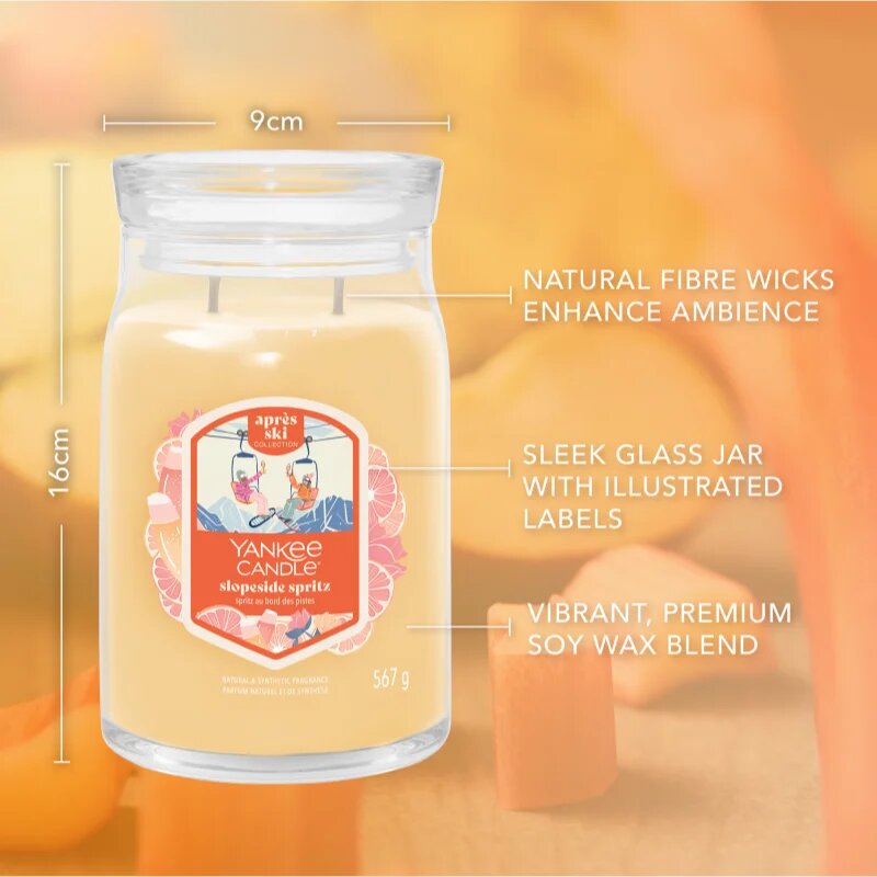 Yankee Candle Slopeside Spritz dišeča sveča Signature 567 g