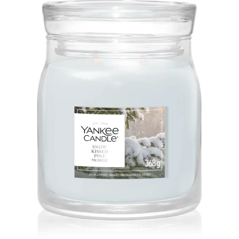 Yankee Candle Snow Kissed Pine dišeča sveča 368 g