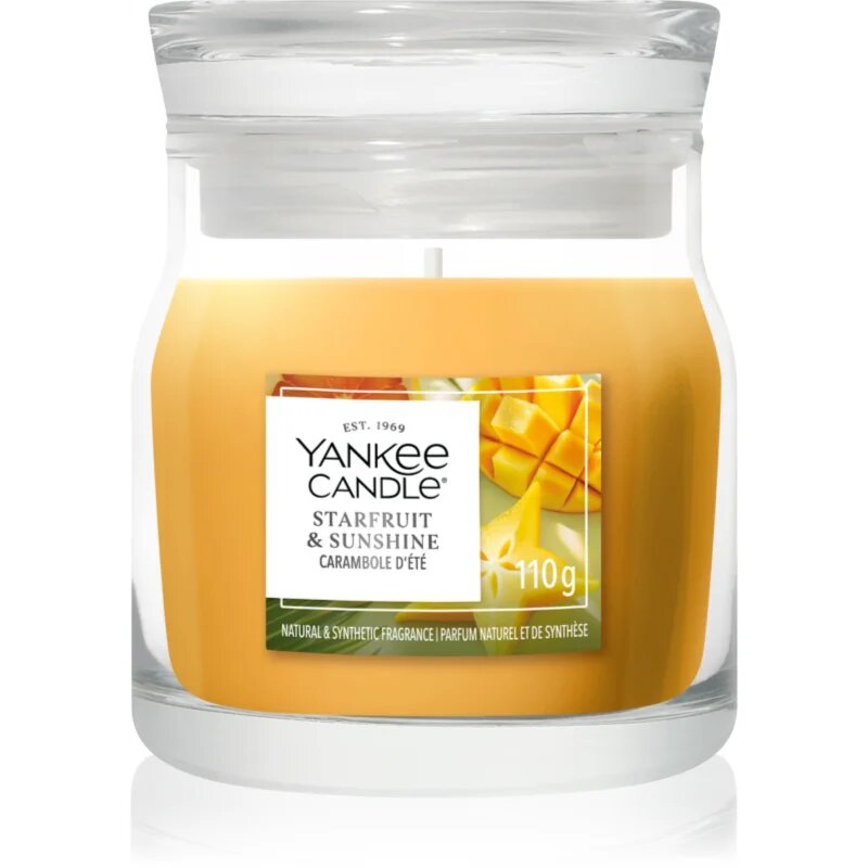 Yankee Candle Starfruit & Sunshine dišeča sveča Signature 110 g