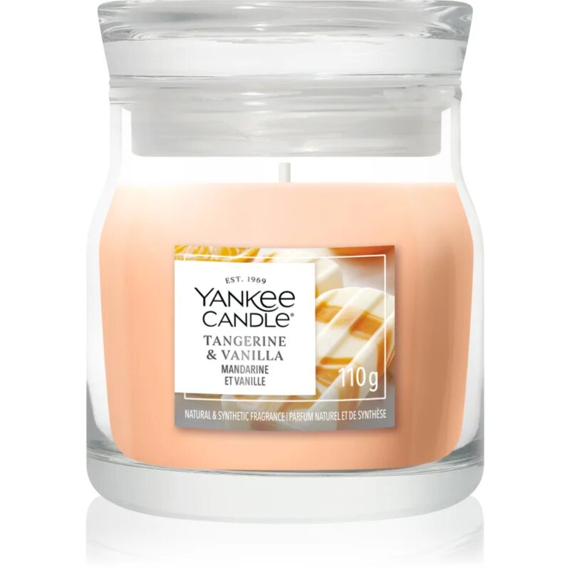 Yankee Candle Tangerine & Vanilla dišeča sveča Signature 110 g