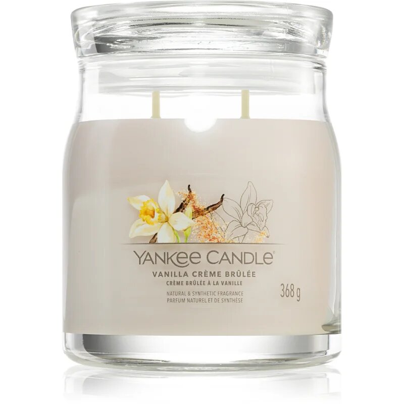 Yankee Candle Vanilla Crème Brûlée dišeča sveča 368 g