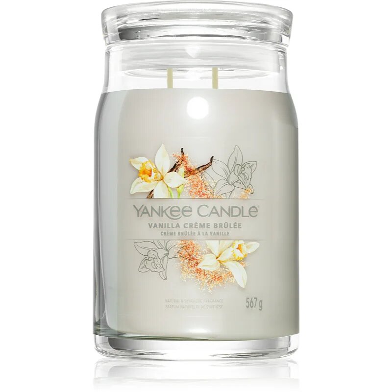 Yankee Candle Vanilla Crème Brûlée dišeča sveča 567 g
