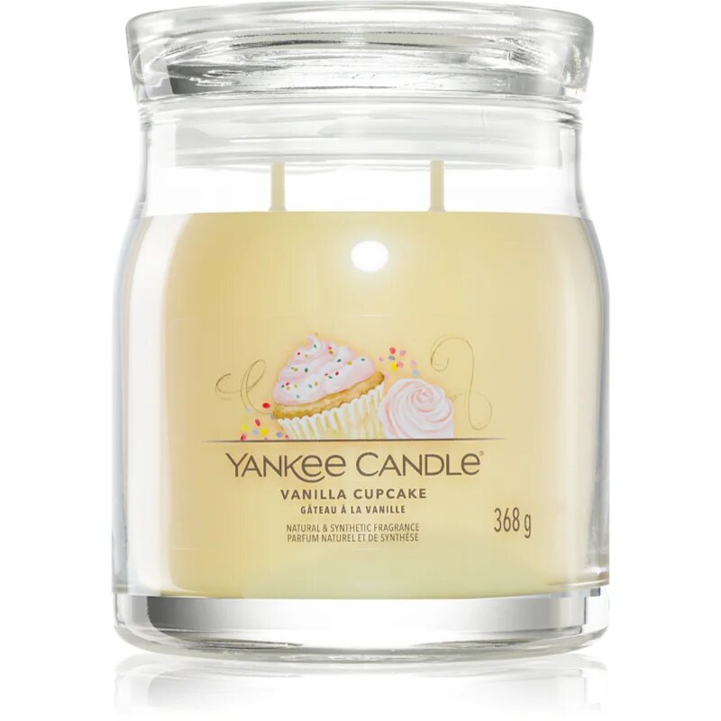 Yankee Candle Vanilla Cupcake dišeča sveča Signature 368 g