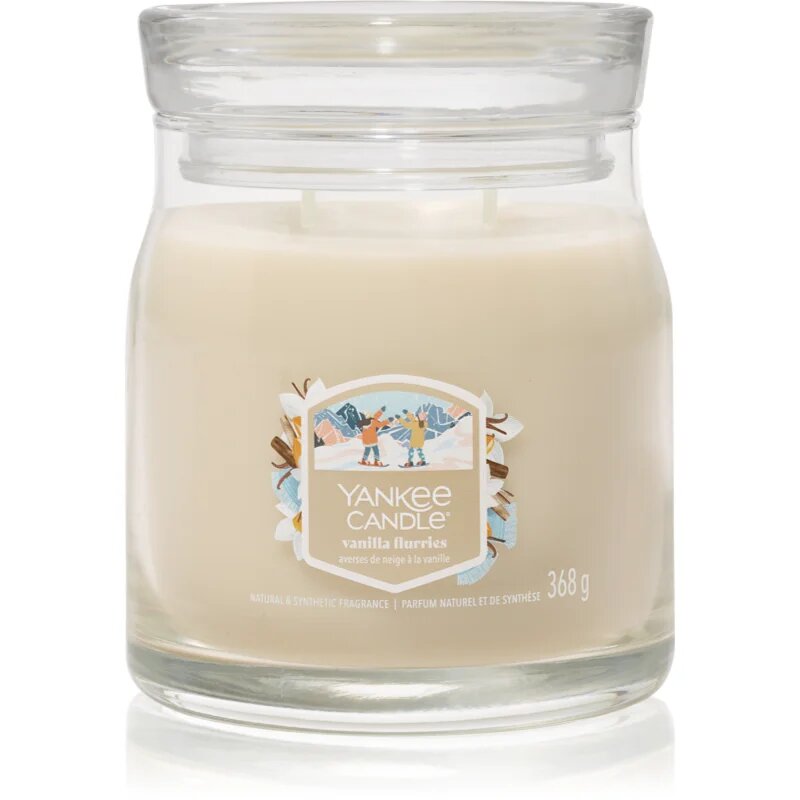 Yankee Candle Vanilla Flurries dišeča sveča Signature 368 g