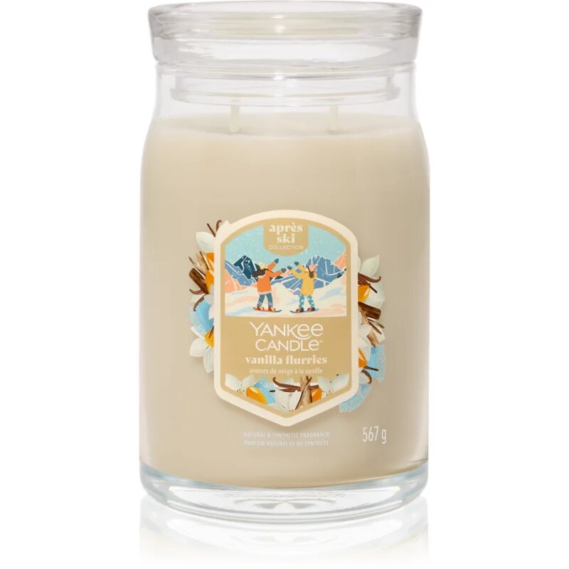Yankee Candle Vanilla Flurries dišeča sveča Signature 567 g