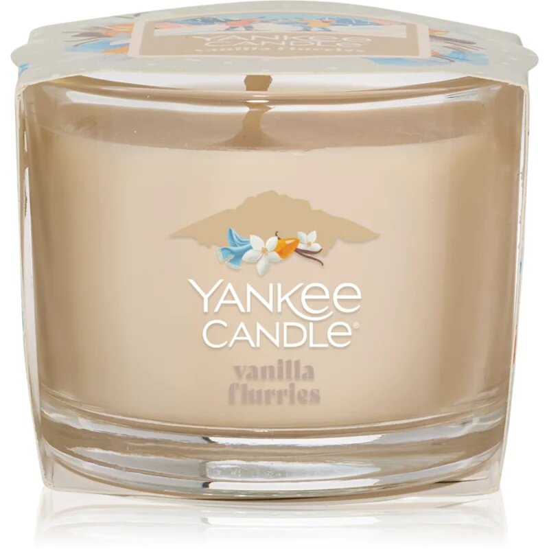 Yankee Candle Vanilla Flurries votivna sveča glass 37 g