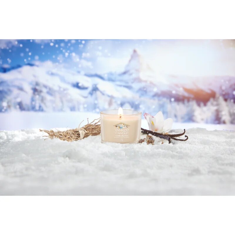 Yankee Candle Vanilla Flurries votivna sveča glass 37 g
