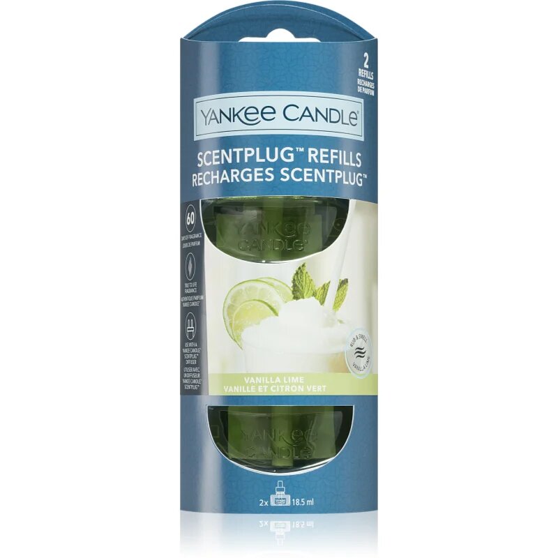 Yankee Candle Vanilla Lime polnilo za aroma difuzor 2x18.5 ml