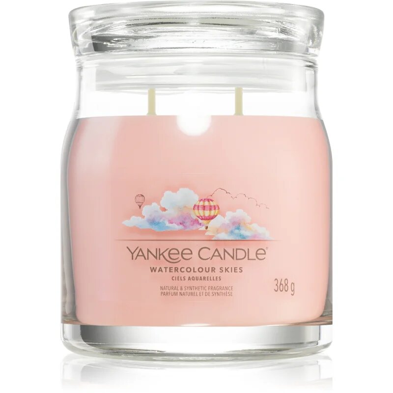 Yankee Candle Watercolour Skies dišeča sveča Signature 368 g