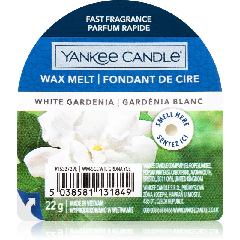 Yankee Candle White Gardenia vosek za aroma lučko 22 g