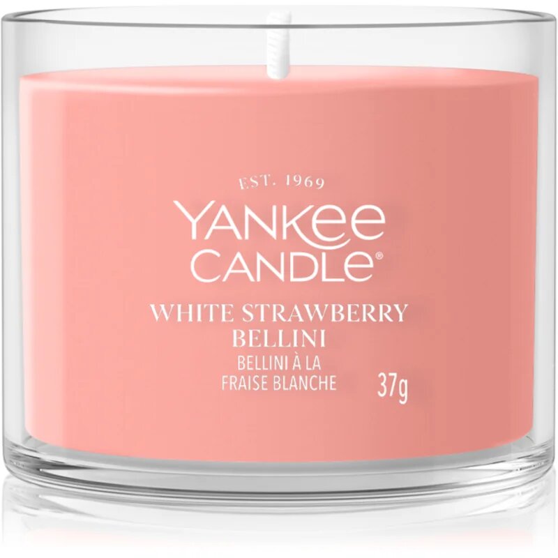 Yankee Candle White Strawberry Bellini votivna sveča 37 g