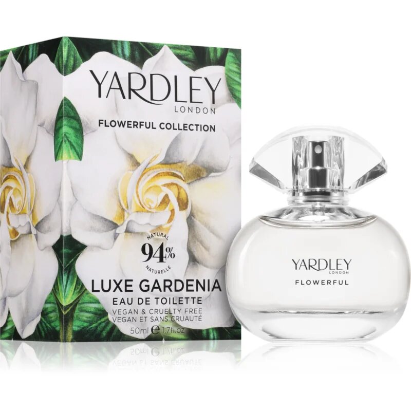 Yardley Flowerful Luxe Gardenia toaletna voda za ženske 50 ml