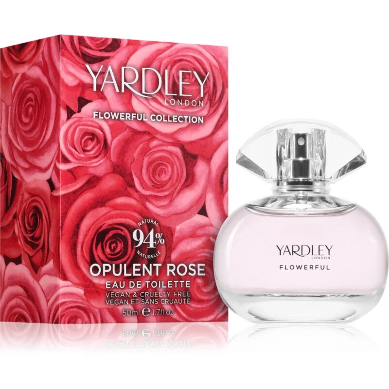 Yardley Flowerful Opulent Rose toaletna voda za ženske 50 ml