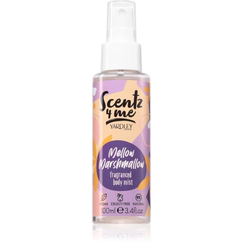 Yardley Scentz 4 Me Mellow Marshmallow meglica za telo za ženske 100 ml