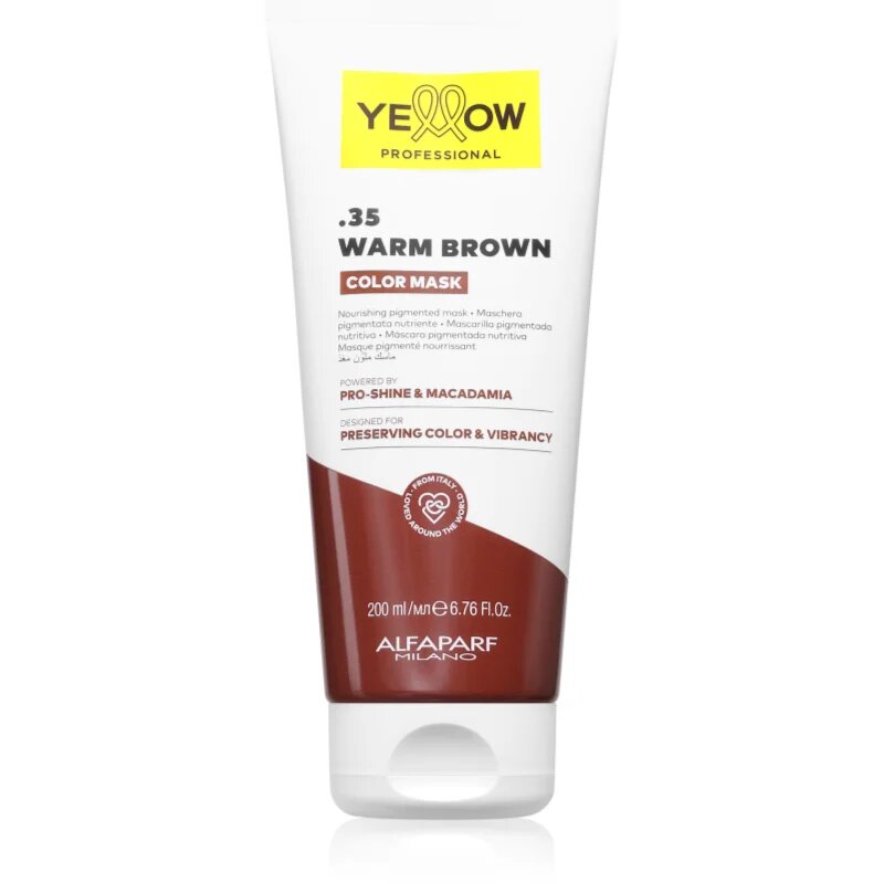 Yellow Professional Color Mask barvna maska odtenek .35 Warm Brown 200 ml