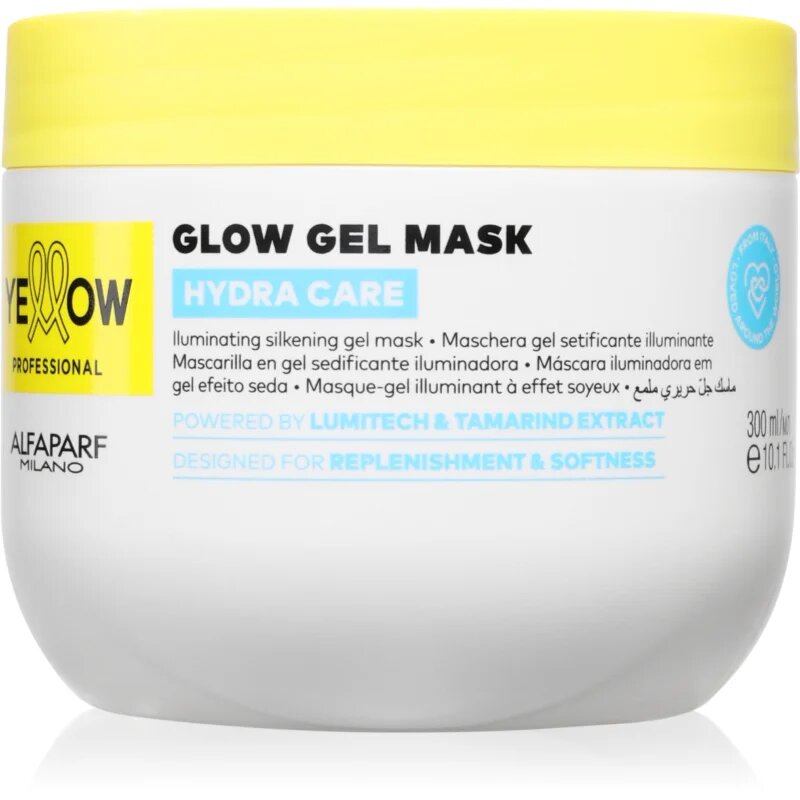 Yellow Professional Hydra Care Glow Gel Mask gel maska za vse tipe las 300 ml