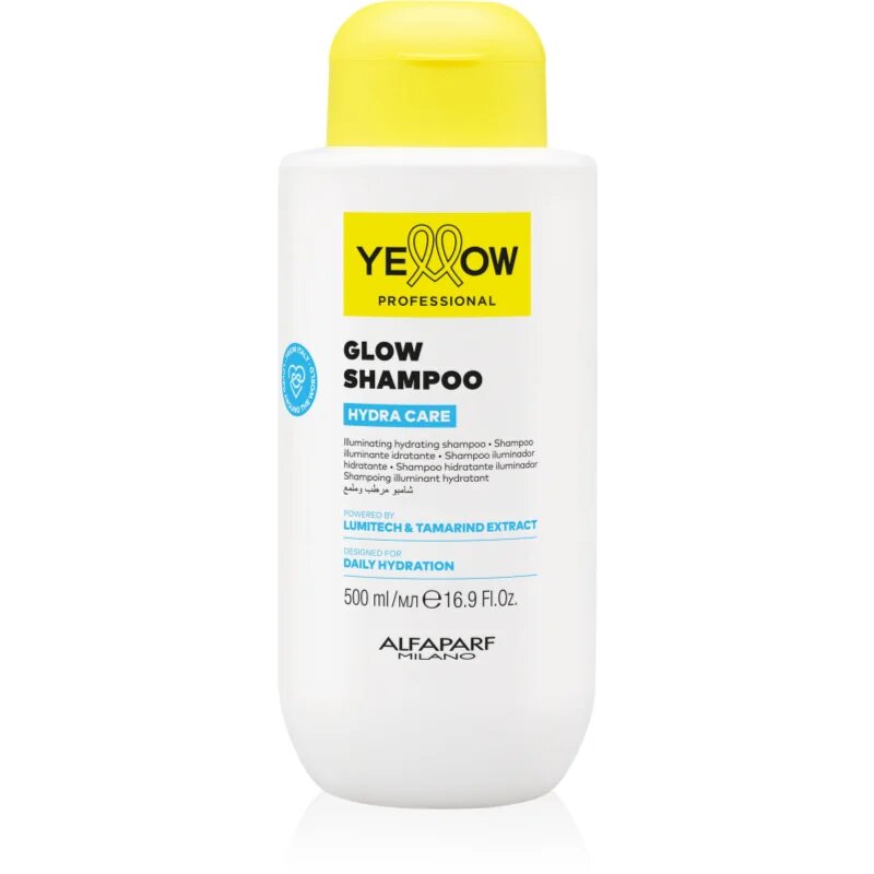 Yellow Professional Hydra Care Glow Shampoo vlažilni šampon za vse tipe las 500 ml